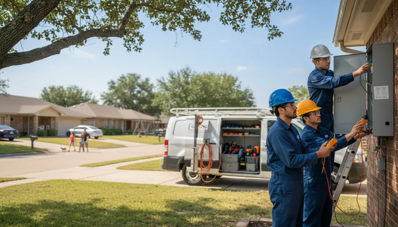 Certified electrician providing emergency electrical services in East Bernard, TX